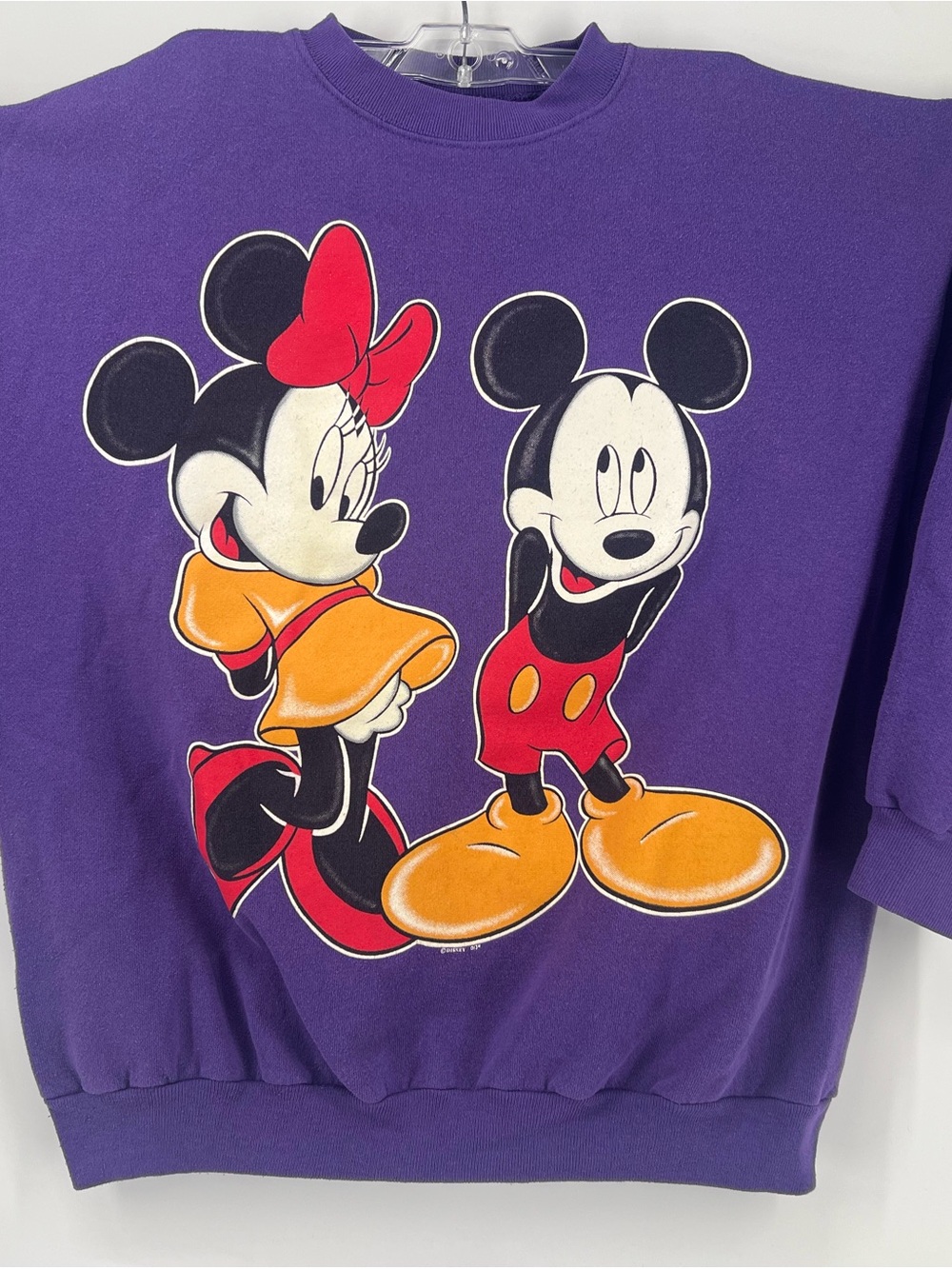 Disney Mickey and Minnie XL Jerry Leigh Sweatshirt Purple
